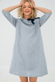 Linen cocktail dress FRENCH