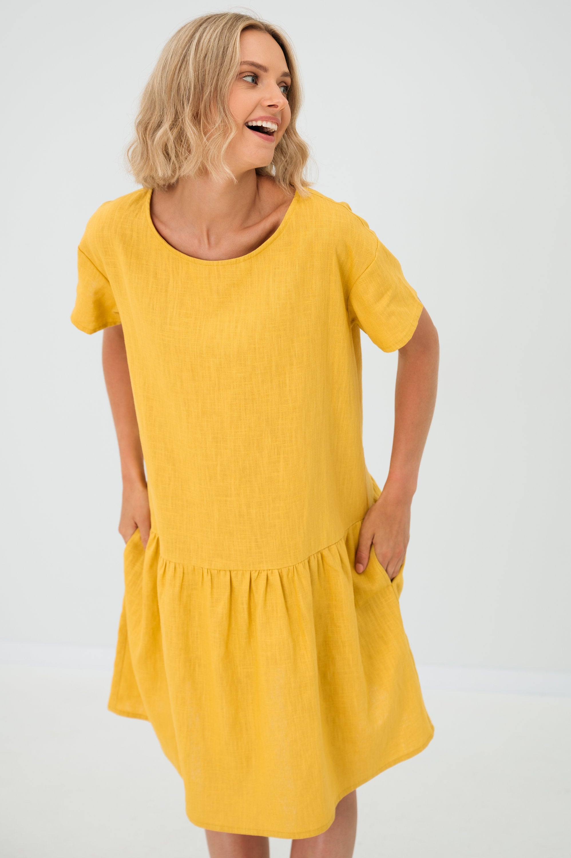 Lininė suknelė BLOSSOM